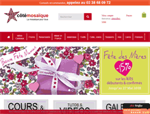 Tablet Screenshot of cotemosaique.com